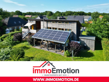 Nichts von der Stange: Nachhaltiges 8-Zimmer-Holzhaus mit PV-Anlage, Pelletheizung und Ferienwohnung, 27389 Lauenbrück, Einfamilienhaus