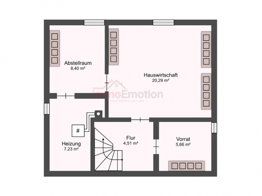 Grundriss Teilkeller - Familienfreundliches EFH in begehrter Lage von Rotenburg (Wümme) – 5 Zimmer, 2 Bäder, Teilkeller!